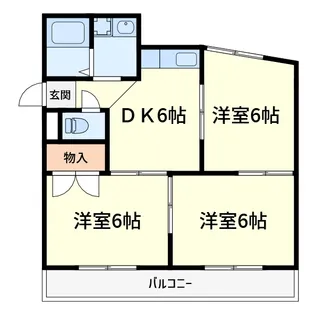 フルネスパートI【2階】の間取り