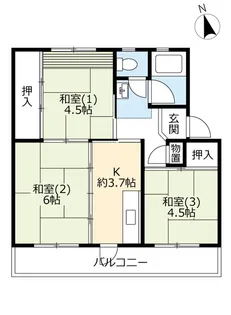 3Kの間取り画像