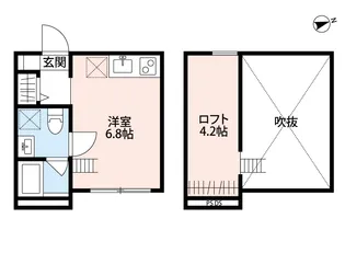 ルシェンテ八王子【2階】の間取り