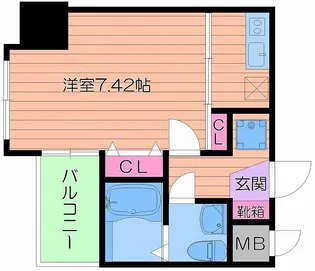 1Kの間取り画像