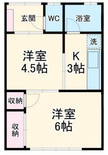 コーポオレンジ【2階】の間取り