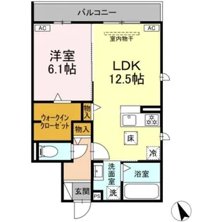 静岡県浜松市中央区鴨江2【アパート】の間取り