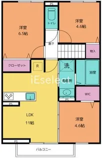 グリーンパレス【2階】の間取り