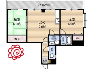 ツルミハイツ【3階】の間取り