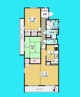 南雪谷サンハイツ【3階】の間取り
