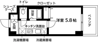 STARSHIP南茨木II【6階】の間取り