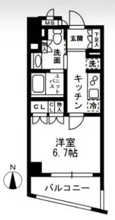 レジディア中落合A棟【3階】の間取り