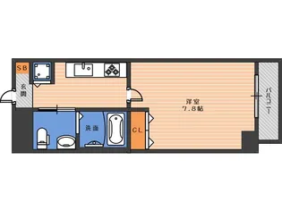 フォレスタ長居【6階】の間取り