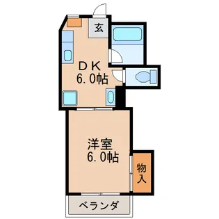 コーポグリーンハウス【4階】の間取り