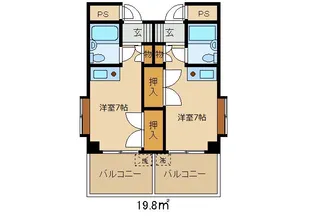 高崎MTビル【8階】の間取り