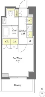 プライムメゾン西早稲田(プライムメゾンニシワセダ)【1階】の間取り