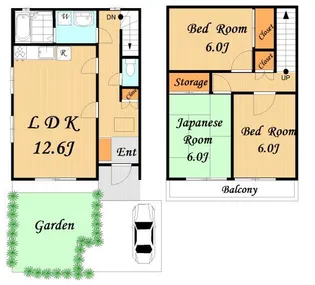 東京都日野市百草【一戸建】の間取り