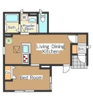 nico桜上水【1階】の間取り