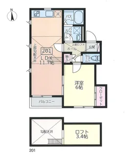 CHELSEA HOME【2階】の間取り