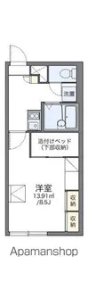 レオパレスコンフォート05【1階】の間取り