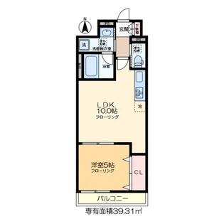 ヘーベルメゾン西葛西 E【1階】の間取り