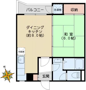 サンライズクワハラ【3階】の間取り