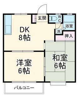 山栄グランドハイツ【1階】の間取り