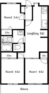コートハウス新川崎【5階】の間取り