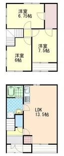 ヴィラ桑山【1階】の間取り