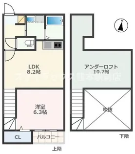 アドバンスIKENOUE(仮)【1階】の間取り