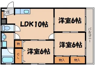 コーポタカヤマ【1階】の間取り