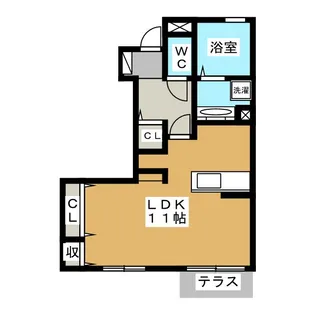 長野県長野市大字西尾張部【アパート】の間取り