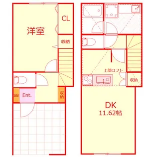 神奈川県横浜市南区清水ケ丘【一戸建】の間取り