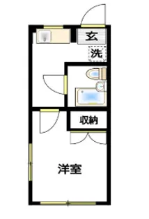 プルミエール青葉【1階】の間取り