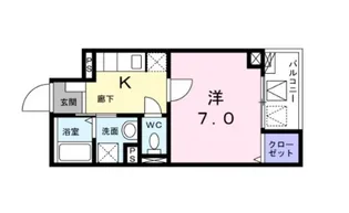 ロワモンターニュ【4階】の間取り