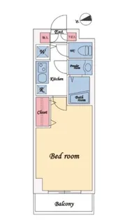 メゾン・ド・ヴィレ芝大門【6階】の間取り