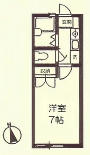 プチフルールK2【1階】の間取り