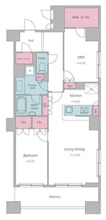 レジディア日本橋馬喰町【4階】の間取り
