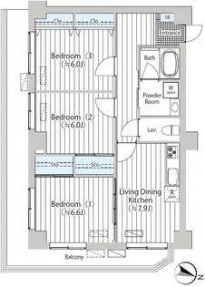 東京都文京区小石川3【マンション】の間取り