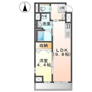 ディアコート大元駅前【10階】の間取り