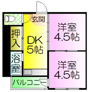 桜ハイツ【3階】の間取り