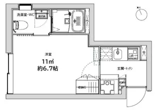 東京都渋谷区恵比寿2【マンション】の間取り