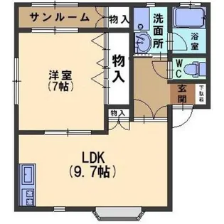 コモドシャレー【1階】の間取り