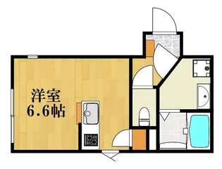 神奈川県横浜市鶴見区江ケ崎町【アパート】の間取り