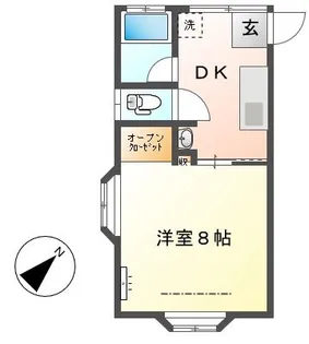 新潟県長岡市大島本町4【アパート】の間取り