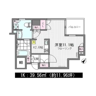 クロスエアタワー【17階】の間取り