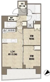 東京都中央区晴海5【マンション】の間取り