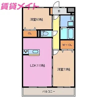 Ferio Casa【1階】の間取り