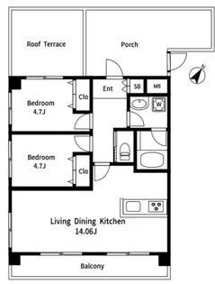 Fontana Minoridai【3階】の間取り