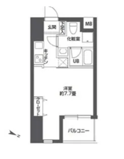 ニューシティアパートメンツ南千住【5階】の間取り