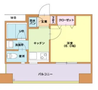 ニューロング博多【2階】の間取り