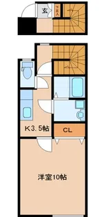 ソレイユ向山壱番館【2階】の間取り