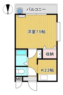 サンライズ【2階】の間取り