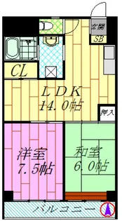 頼長レジデンス【6階】の間取り