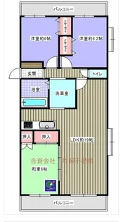 グランシエロ内坪井【3階】の間取り
